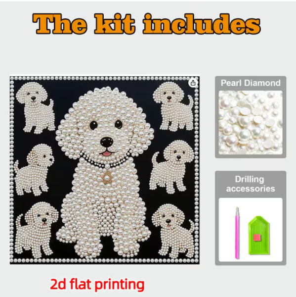 Diamond Painting Malteser Welpen